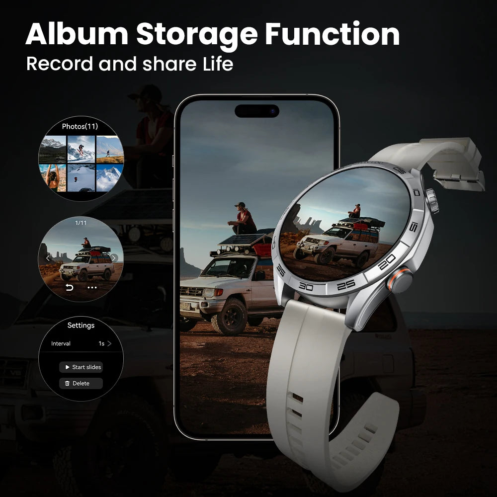 Men's AMOLED Smart Watch — Voice Calling, IP68 Waterproof, 15-Day Battery [Multiple Strap & Colour Options]
