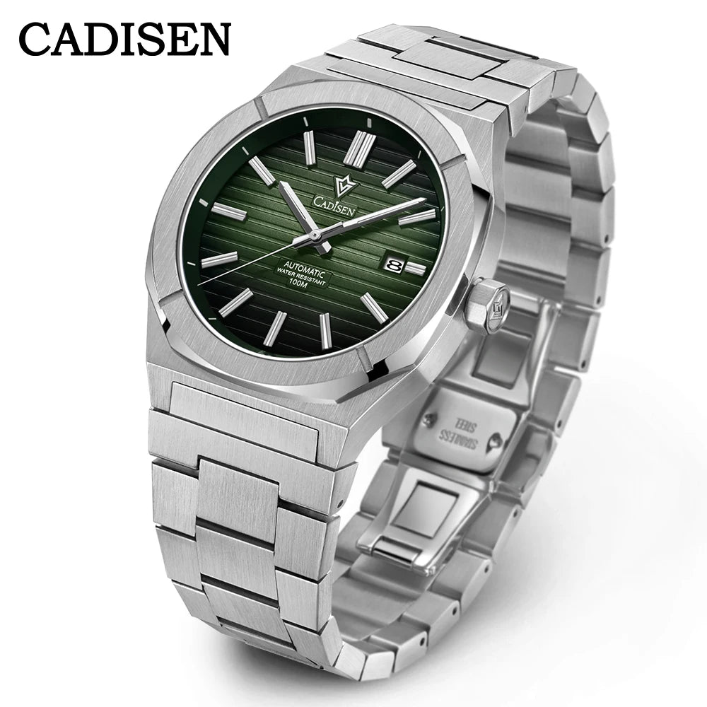 Cadisen C8200 — German-Designed Automatic Watch, Octagonal Case, Genuine Miyota Movement, Sapphire Crystal