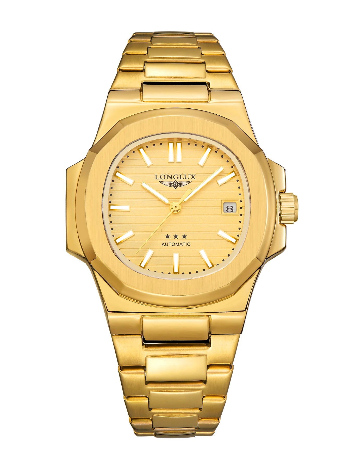 Yacht Board Dial Automatic Watch — Distinctive Case, Date Function [Multiple Colour Options]
