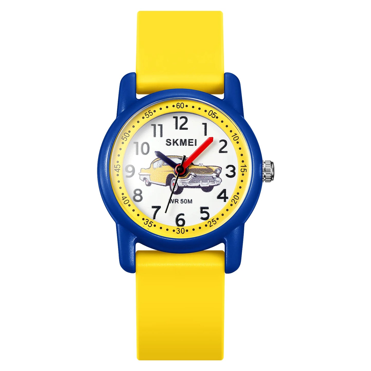 Beautiful SKMEI Kids Watch — 50m Waterproof, Boys & Girls [Colour & Cartoon Options]