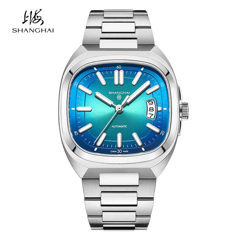Shanghai SH018 — Vintage Square Case, One of the Best-Looking Automatics on the Market, Sapphire Crystal [Multiple Colour Options]