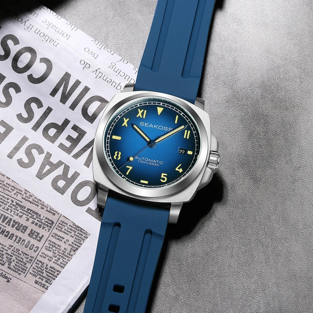 Genuine Seagull Automatic — SEAKOSS ST1612 Diver Watch, Sapphire, 100M [Colour Options]