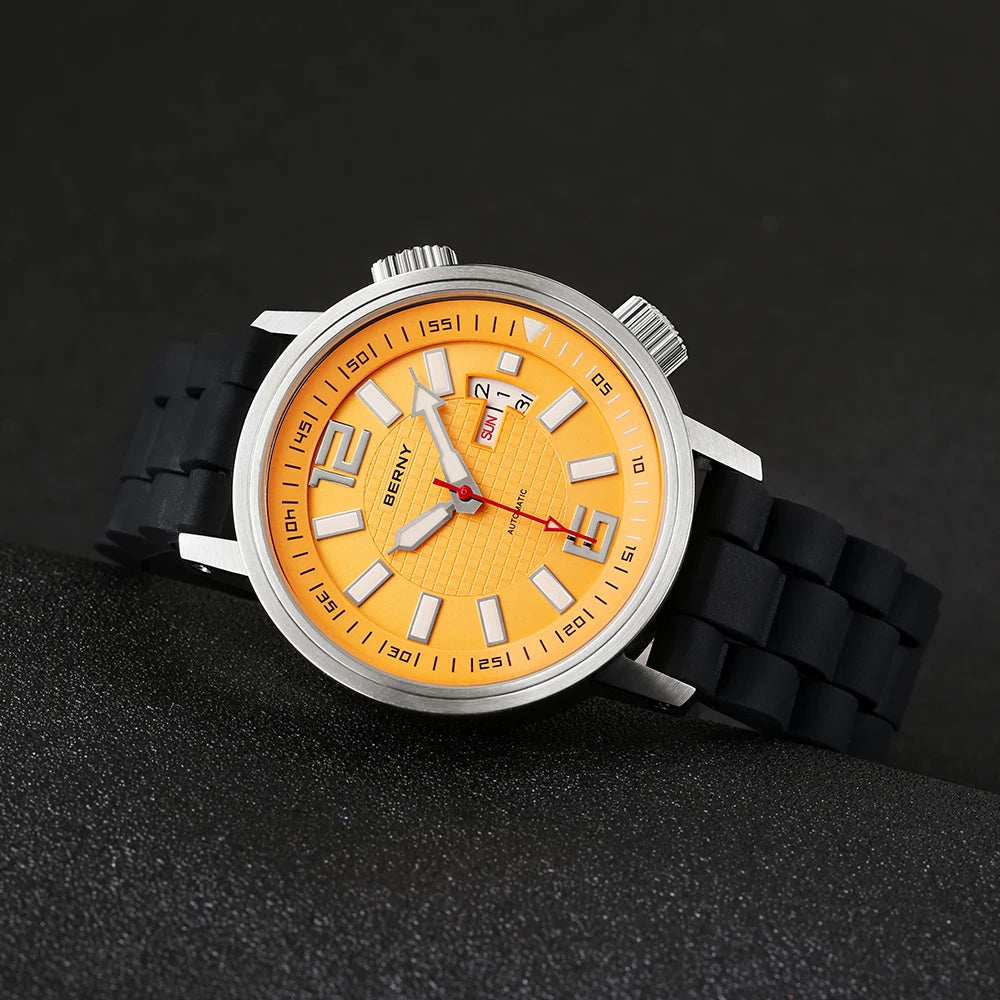 Serious Diver, Serious Value — BERNY 200m Automatic Watch [Colour & Strap Options]