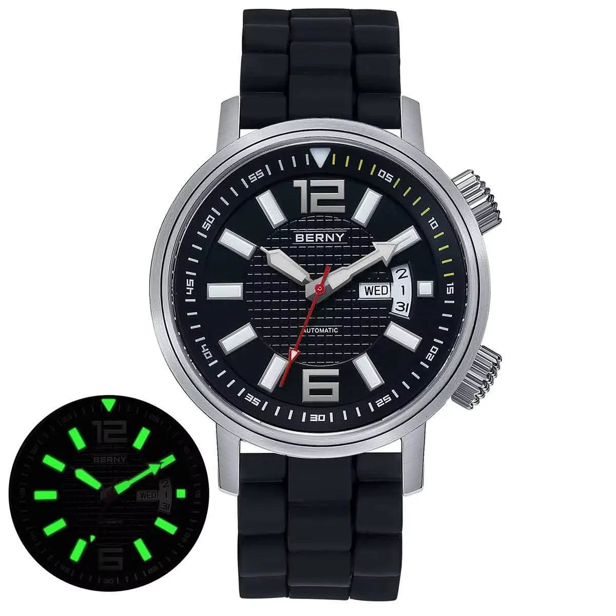Serious Diver, Serious Value — BERNY 200m Automatic Watch [Colour & Strap Options]