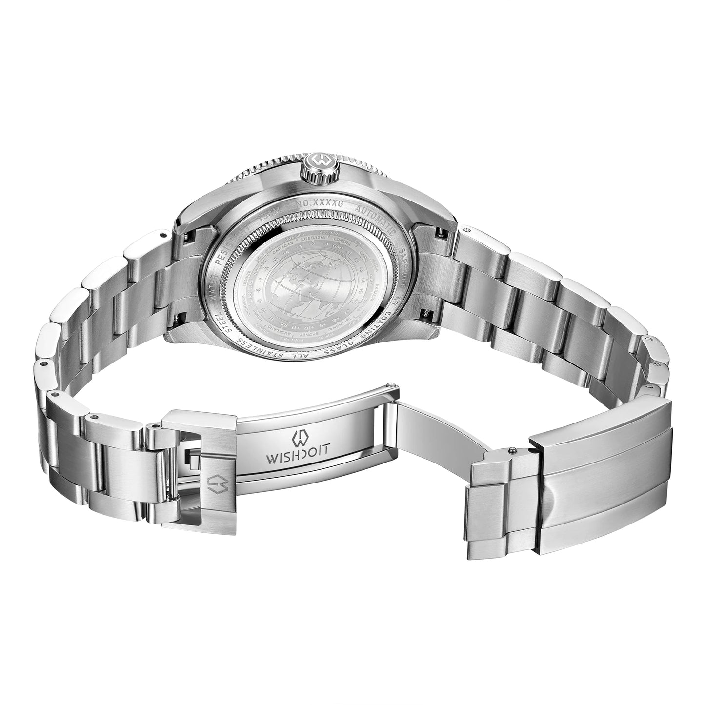 One Real GMT Watch — WISHDOIT 9007 Automatic, Sapphire Crystal Two Straps Included