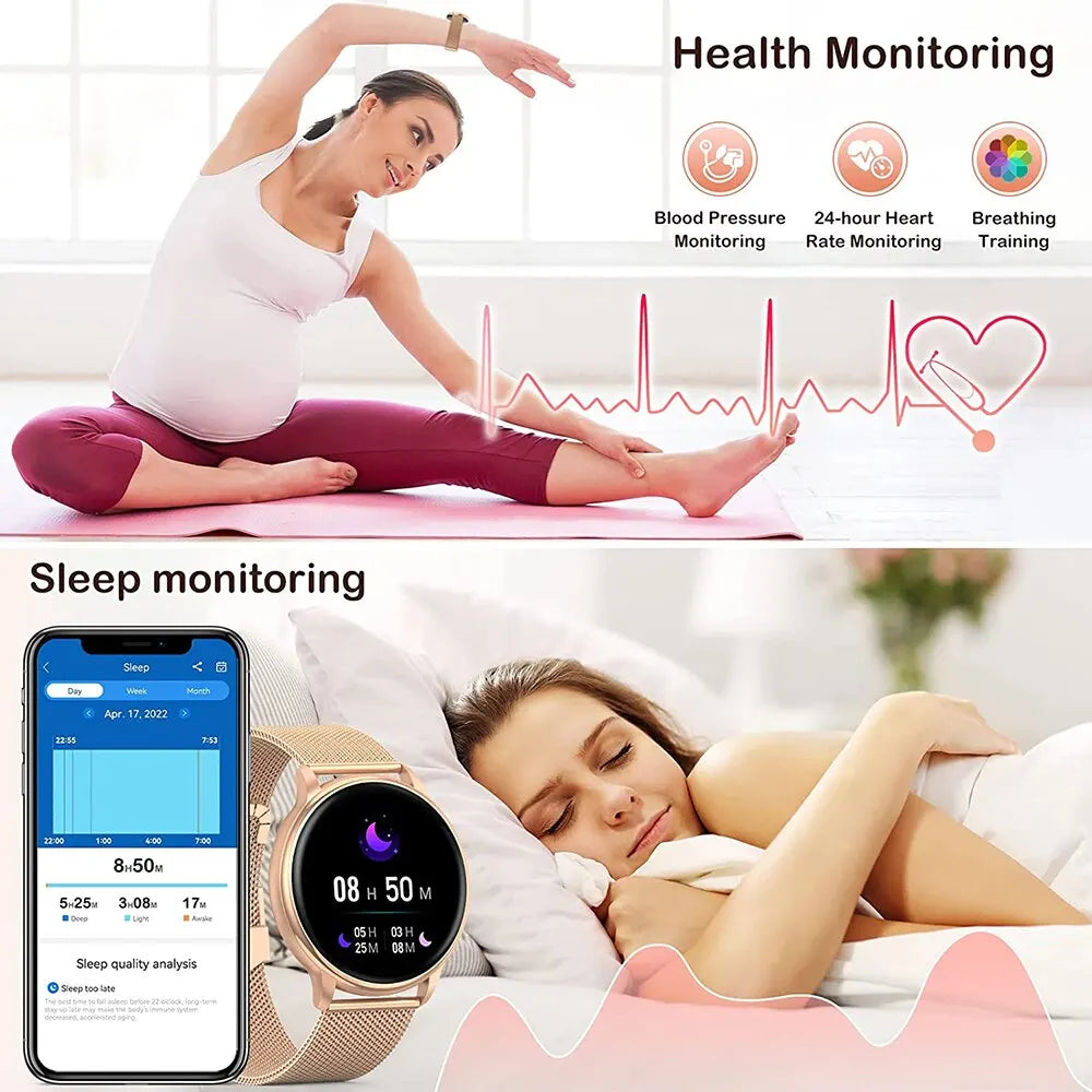 MEVADEN Y22 — Stylish Women's Smart Watch, Bluetooth Calling & Fitness Tracker