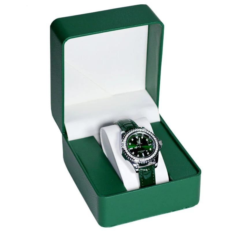Single Watch Gift Box — PU Leather Display Case with Pillow Cushion Perfect for Gifting! [Colour Options]