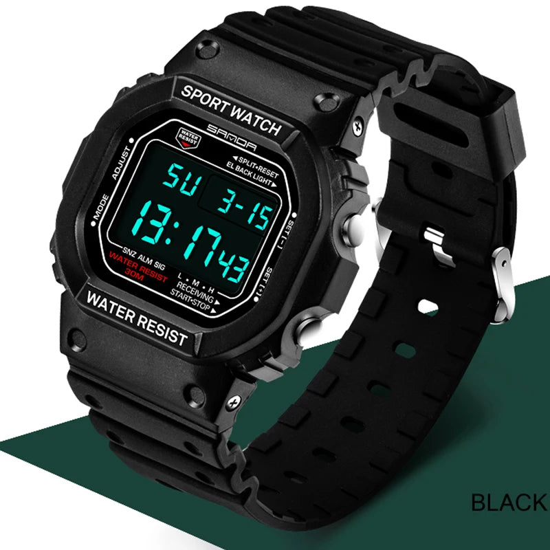 SANDA Classic Digital Sports Watch — Rugged, Shockproof, Built to Last