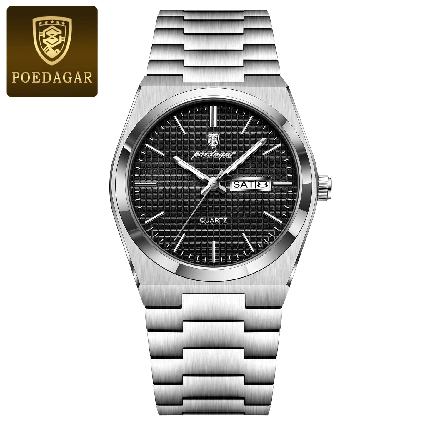 POEDAGAR Integrated Bracelet Watch — Cushion Case, Sport-Elegant Style [Multiple Colour & Dial Options]