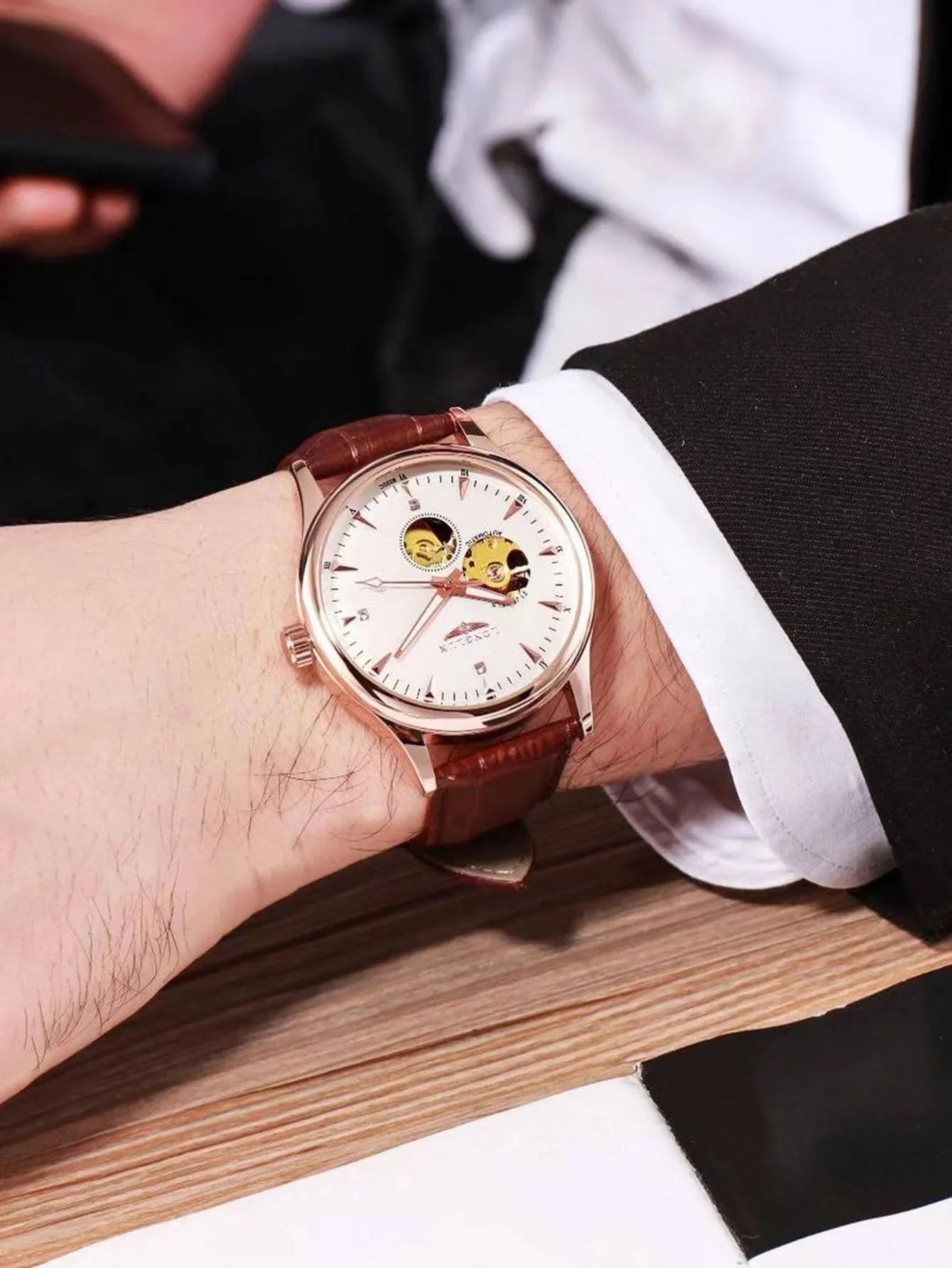 Classic Dress Watch — Automatic, Open Heart Dial, Exhibition Case Back, Roman Numerals [Colour Options]