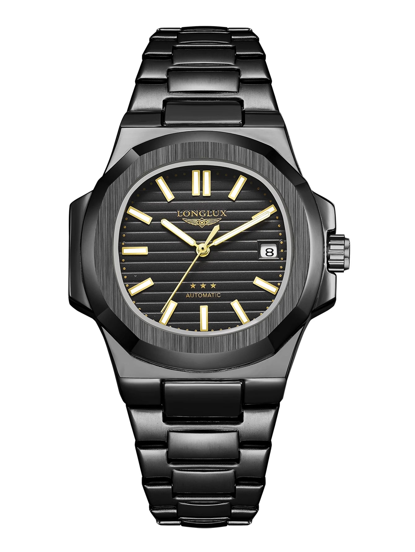 Yacht Board Dial Automatic Watch — Distinctive Case, Date Function [Multiple Colour Options]