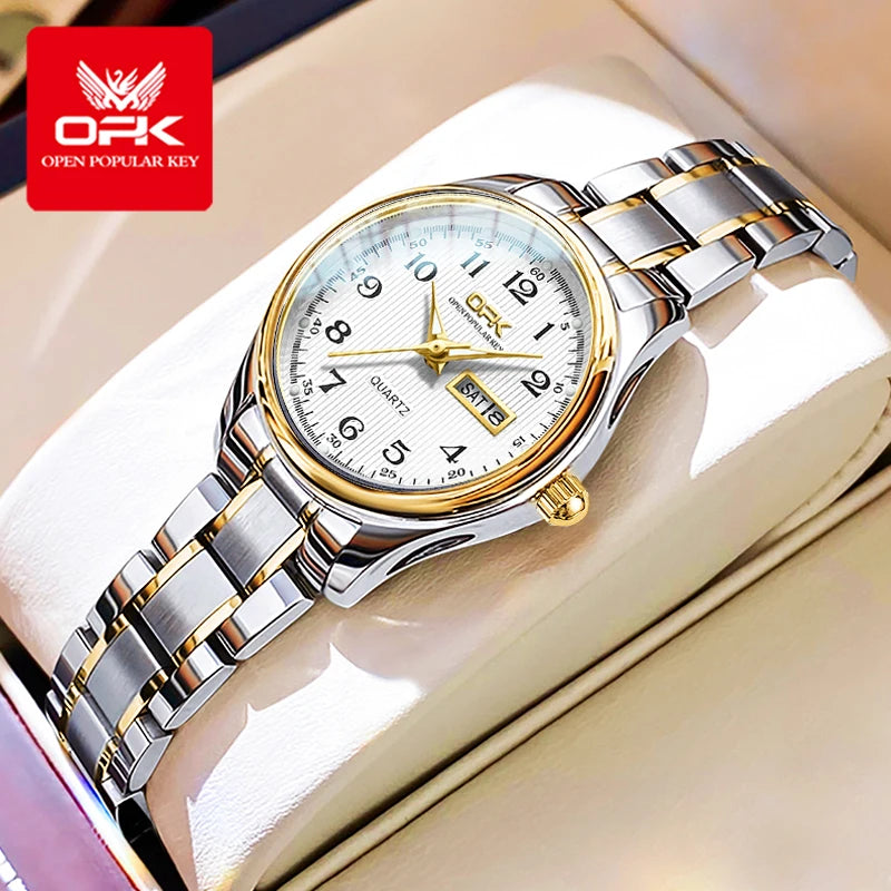 Stunning OPK 8110 — Timeless Women's Watch, Double Calendar, Perfect Everyday Gift