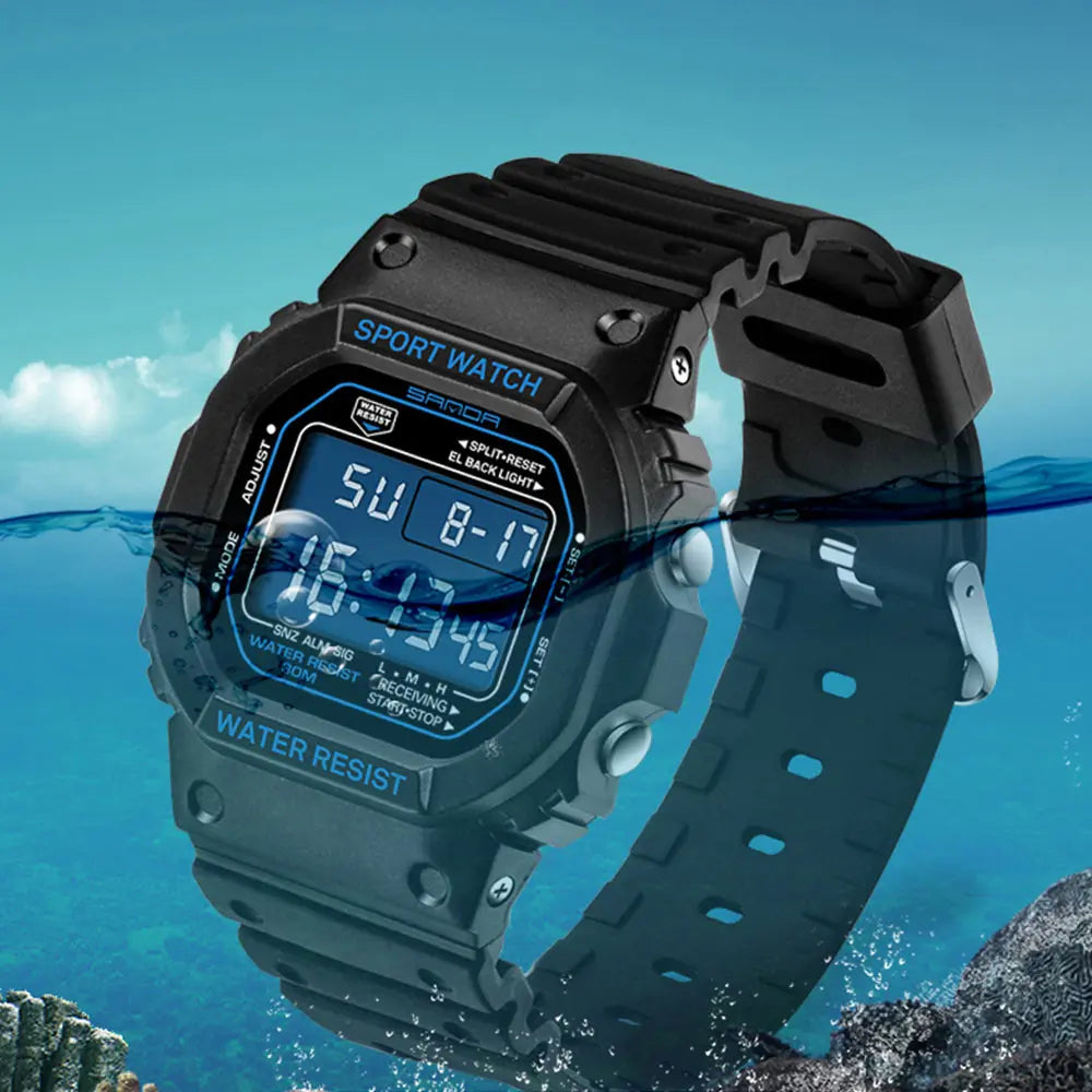 SANDA Classic Digital Sports Watch — Rugged, Shockproof, Built to Last