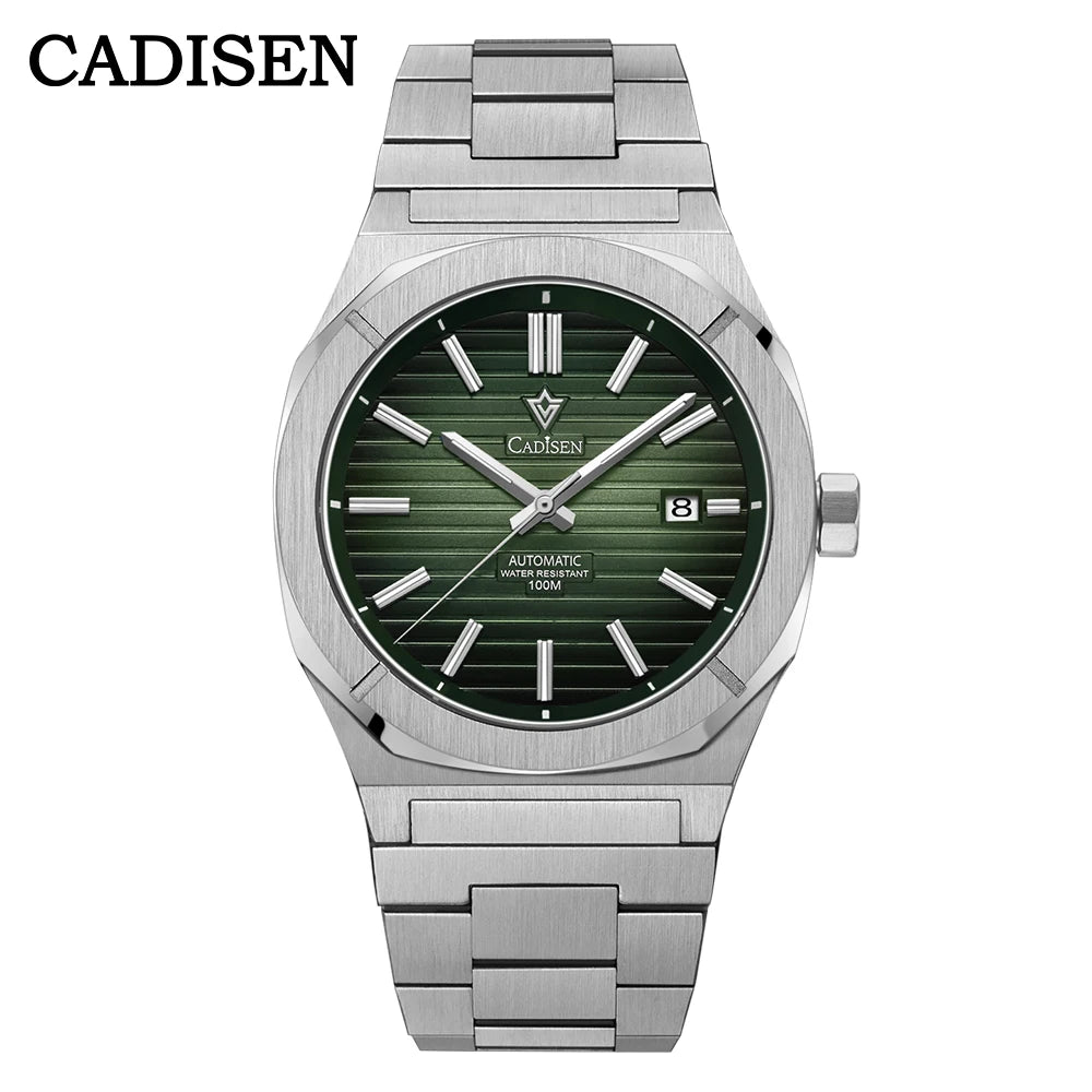 Cadisen C8200 — German-Designed Automatic Watch, Octagonal Case, Genuine Miyota Movement, Sapphire Crystal