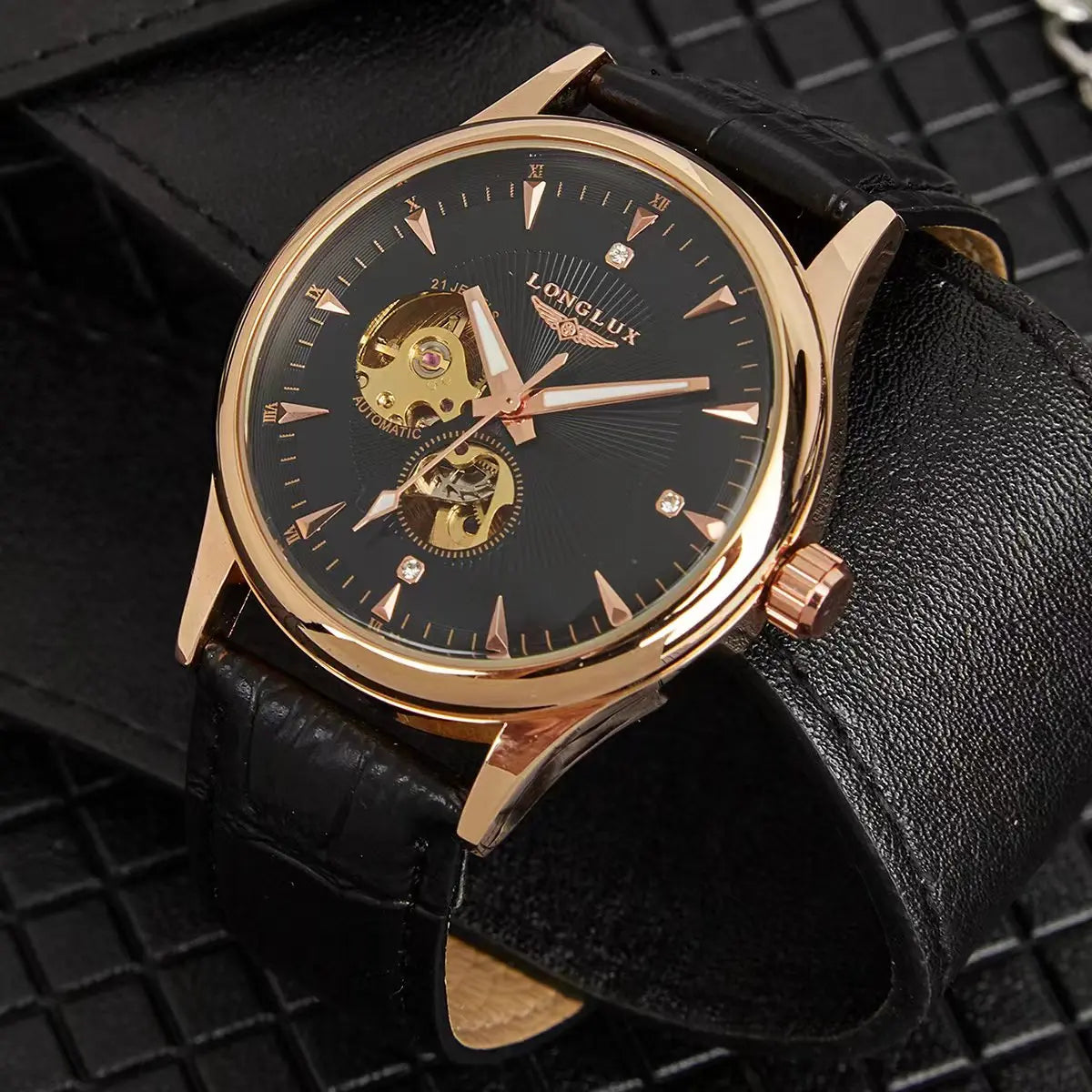 Classic Dress Watch — Automatic, Open Heart Dial, Exhibition Case Back, Roman Numerals [Colour Options]