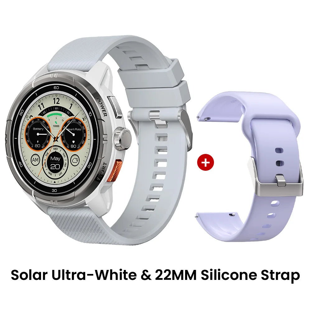 Solar Ultra GPS Smartwatch - 1.6" AMOLED Display, 22-Day Battery, 170 Sport Modes [Multiple Colour Options]