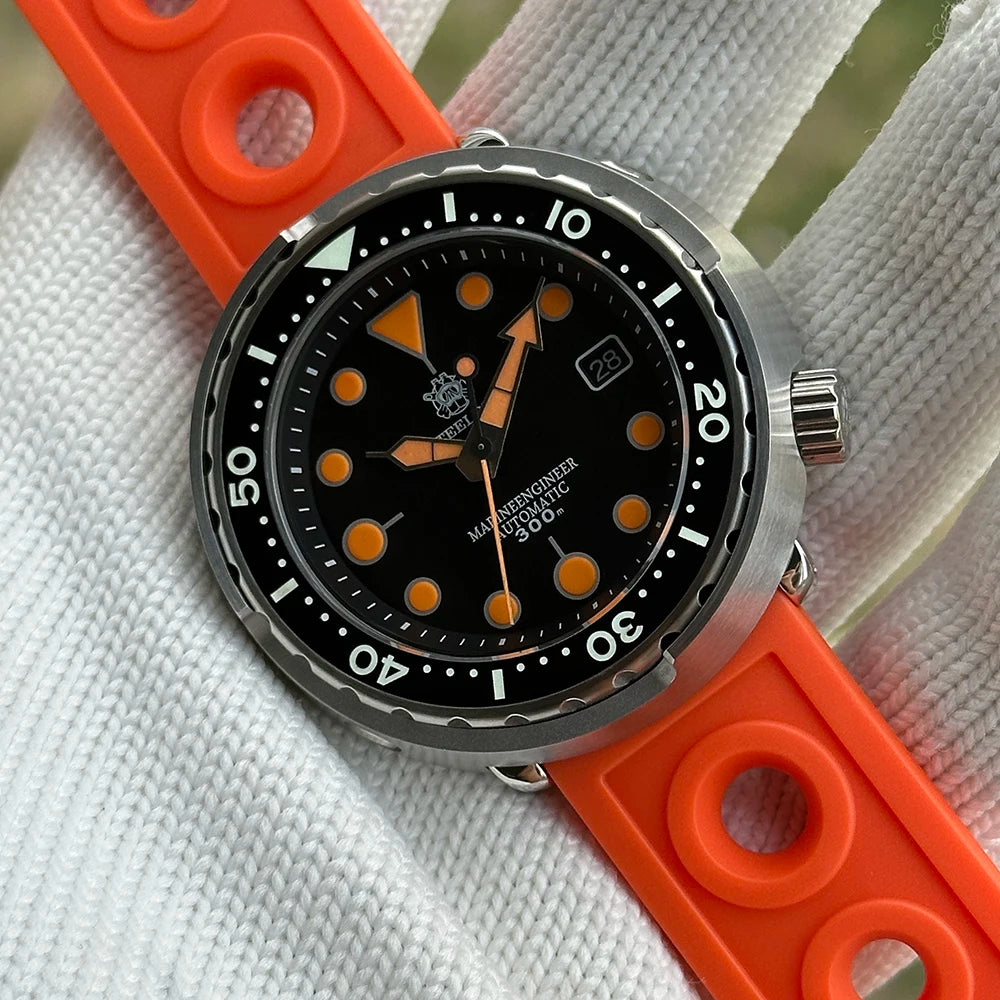 Bold Colour Statement — STEELDIVE SD1975T Upgraded Dial Automatic Shrouded Diver, Ceramic Bezel, 300M Water Resistant [Colour Options & Strap]