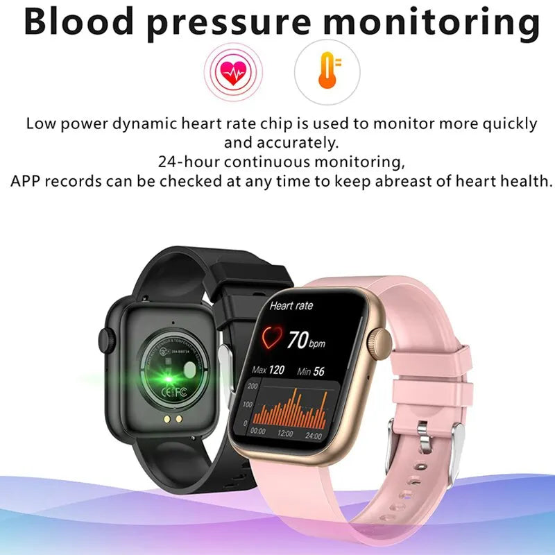 LIGE Smart Watch — Wireless Charging, Bluetooth Calling & Fitness Tracker [Multiple Colour & Strap Options]