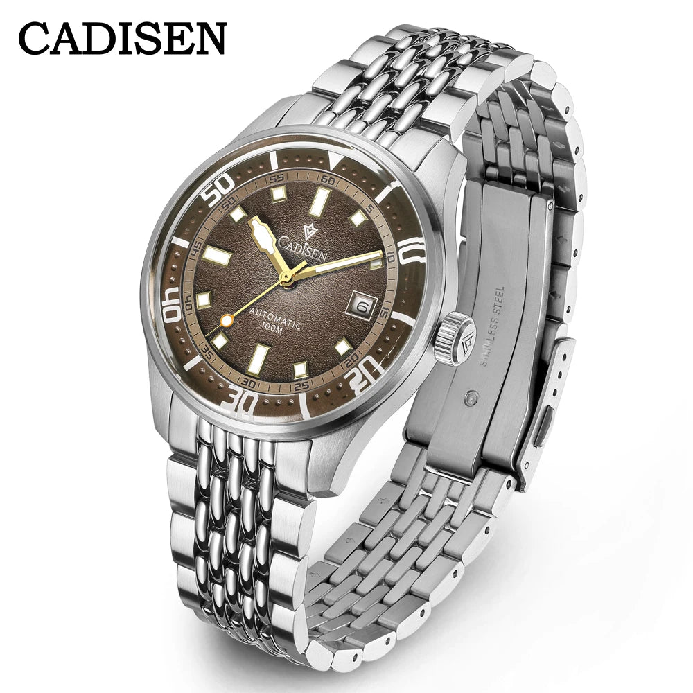 Cadisen C8244 — Automatic Watch, Miyota 8215 Movement, Sapphire, 100M Water Resistant [Multiple Colour Options]