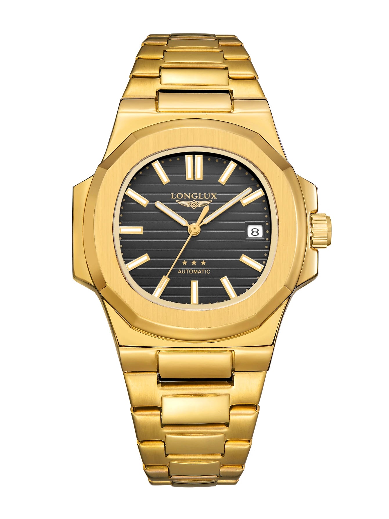 Yacht Board Dial Automatic Watch — Distinctive Case, Date Function [Multiple Colour Options]