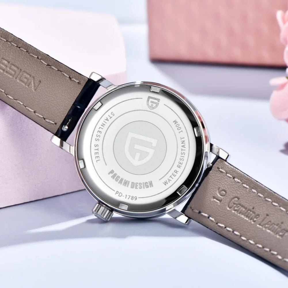 Stunning Pagani Design PD-1789 — Women's Watch, Genuine Mother-of-Pearl Dial & Moon Phase