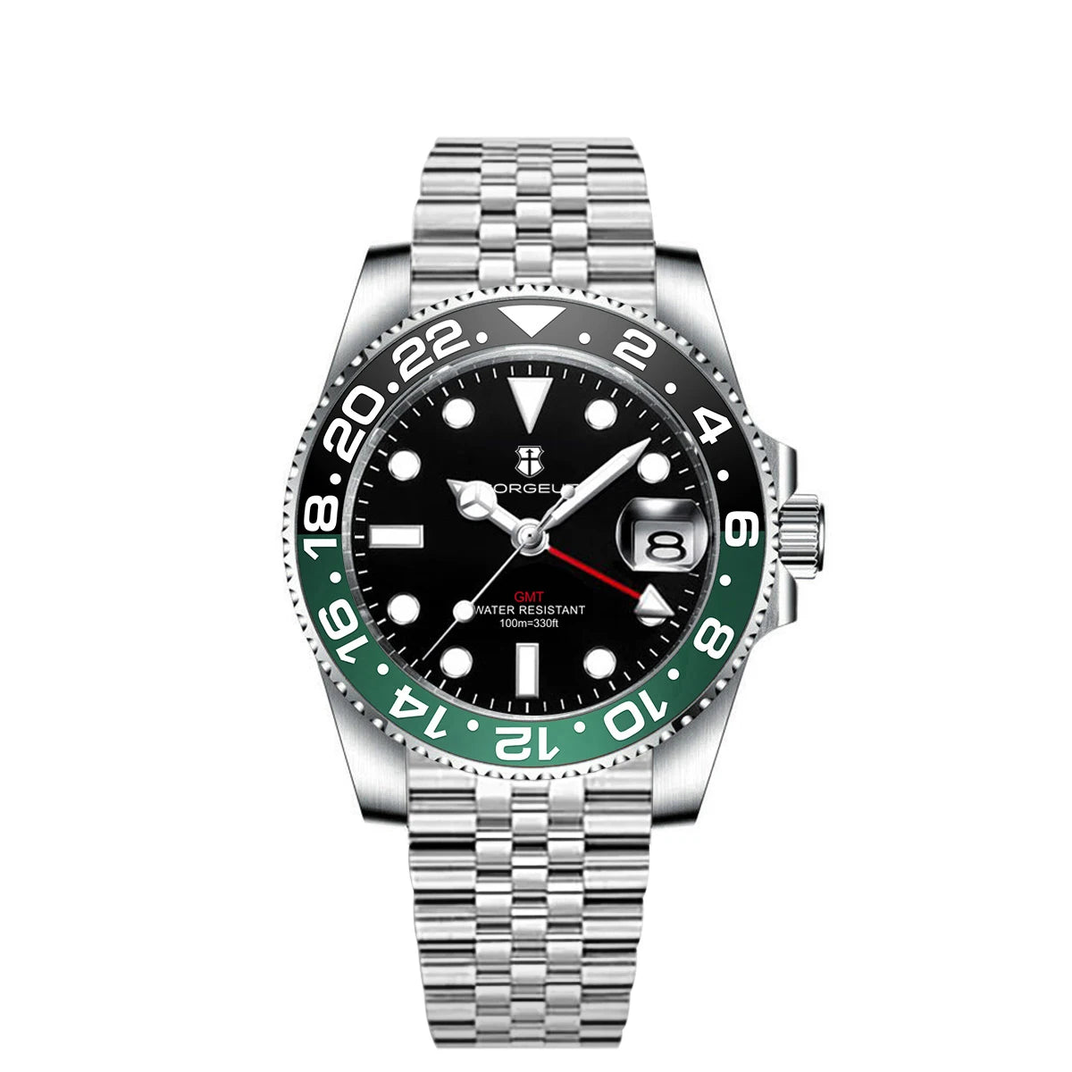 Corgeut GMT Quartz Diver Watch — Iconic Dive Watch Looks, Ceramic Bezel, Unbeatable Value [Multiple Strap & Colour Options]