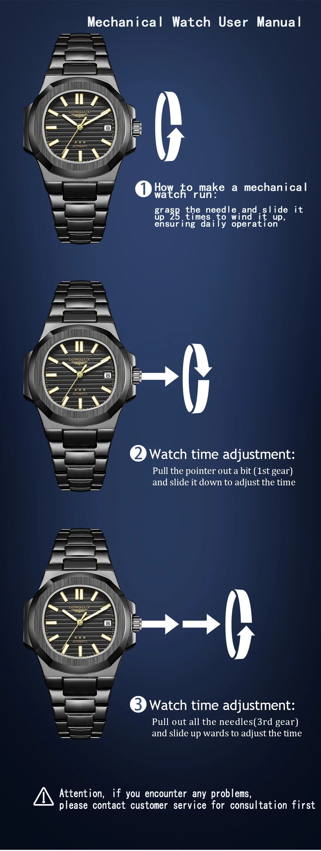 Yacht Board Dial Automatic Watch — Distinctive Case, Date Function [Multiple Colour Options]