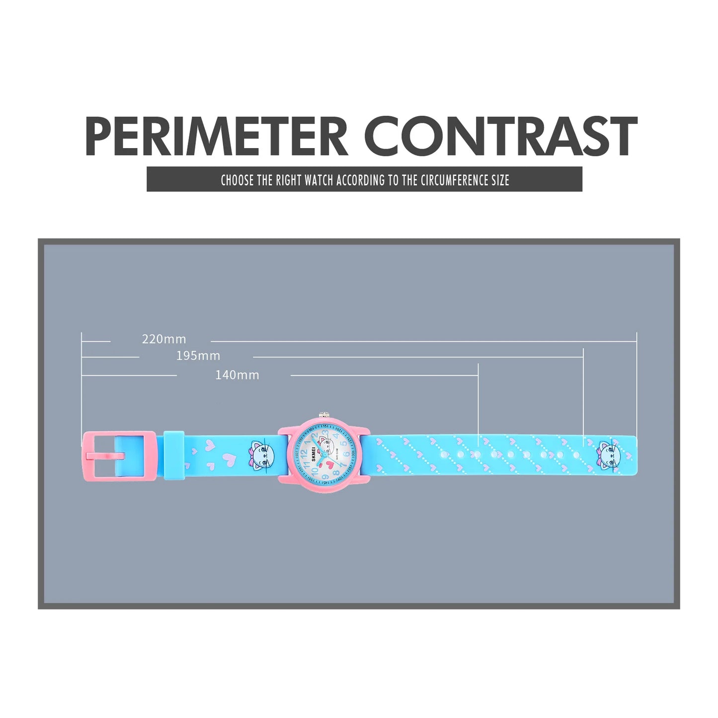Beautiful SKMEI Kids Watch — 50m Waterproof, Boys & Girls [Colour & Cartoon Options]
