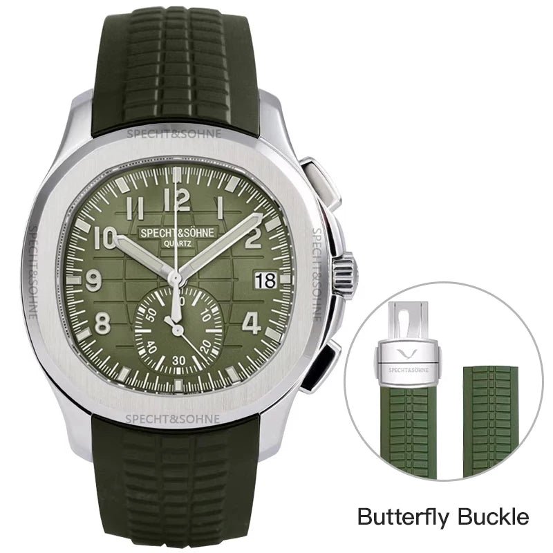 Specht & Söhne New Classic Sports Watch — Chronograph-Style Dial, 50M Waterproof [Multiple Colour Choices]