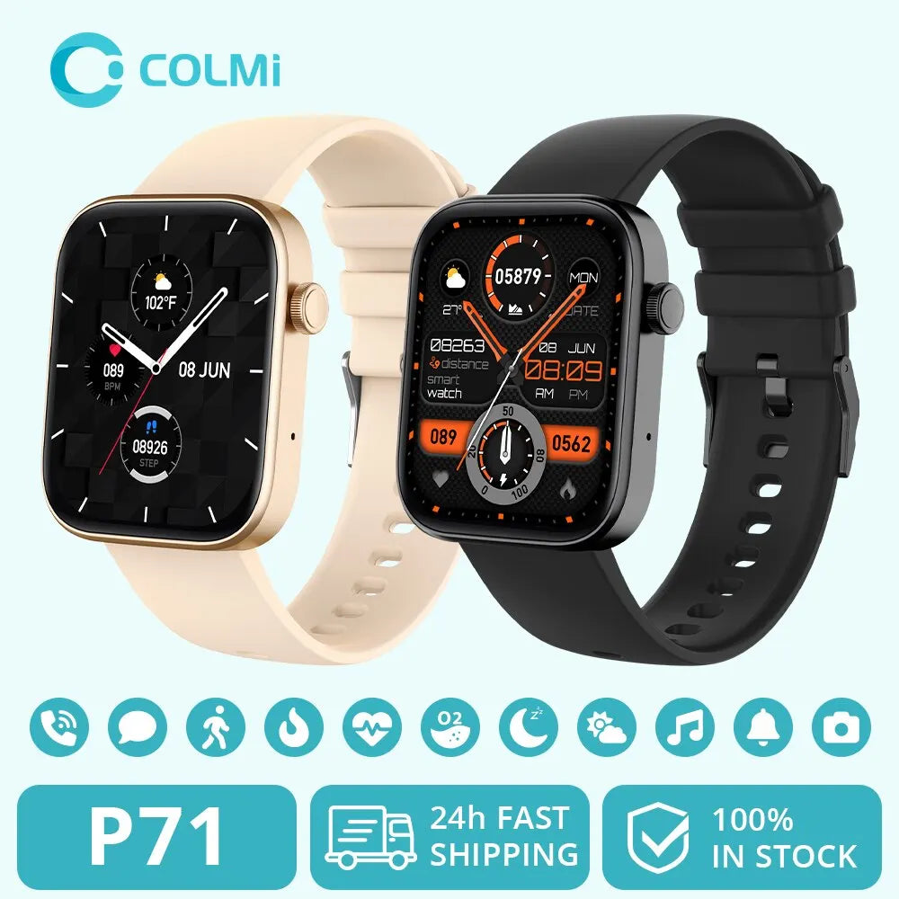 Beautiful Ladies COLMI Smartwatch — Voice Calling, Health Tracking, Built for Her [Colour Options]