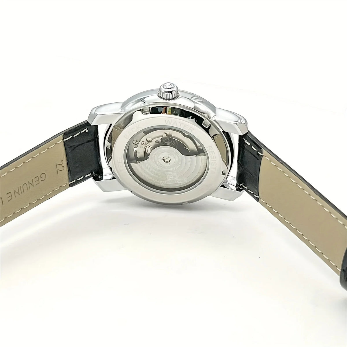 Mens Open Heart Automatic Watch – Hollow Skeleton Dial, Alloy Case, Genuine Leather Strap – All the Look, None of the Price Tag [Colour Options]