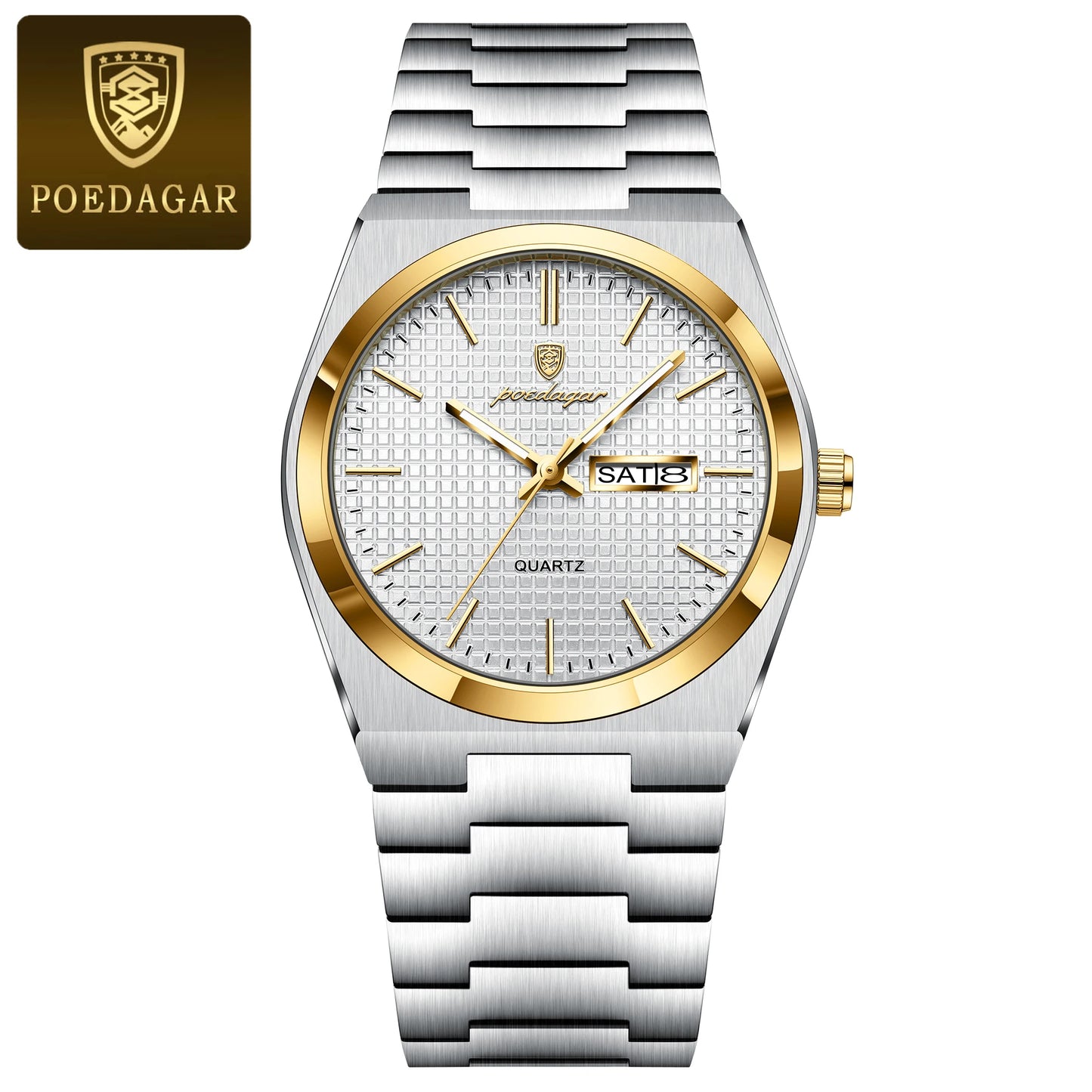 POEDAGAR Integrated Bracelet Watch — Cushion Case, Sport-Elegant Style [Multiple Colour & Dial Options]