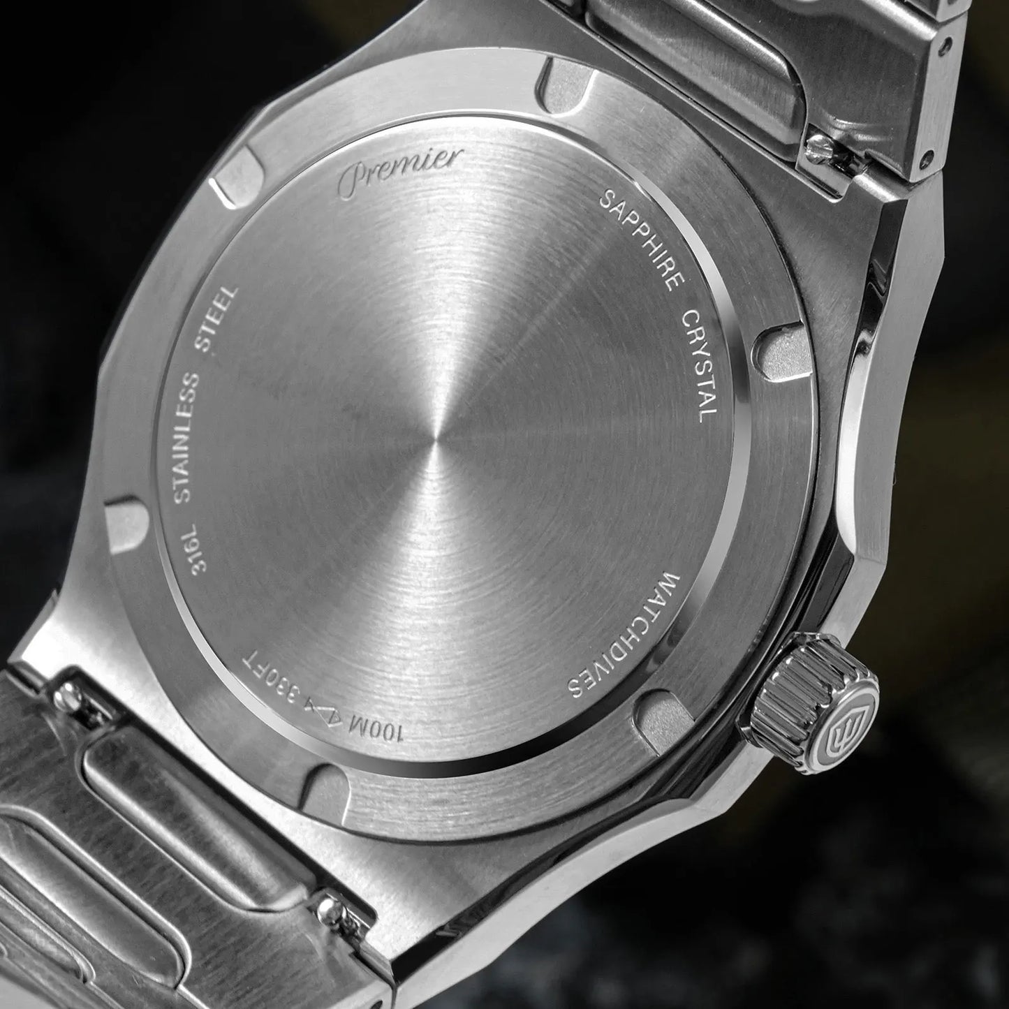 Premium Watchdives WD0016B — Stunning Faceted Natural Stone Dial, Sweeping Quartz [Multiple Colour Choices]