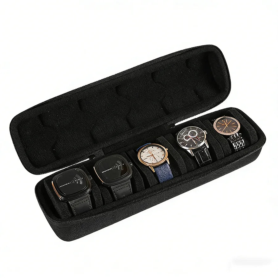 Take Your Watches With You — 5-Slot Travel / Portable  Case & Display