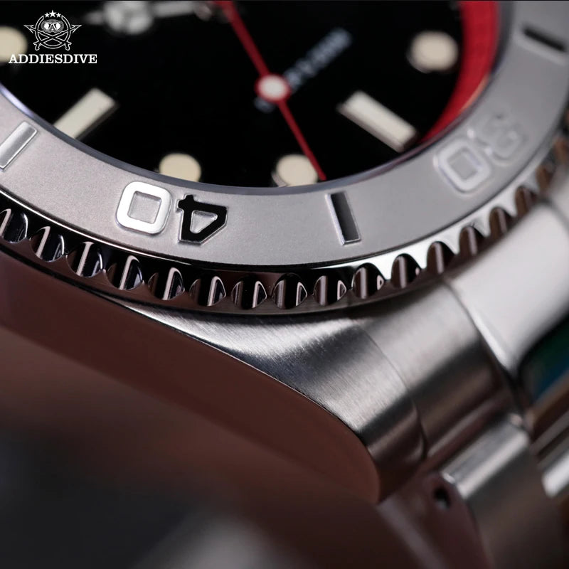 Stand Out — ADDIESDIVE AD2040 Dive Watch, BGW9 Super Luminous, Ceramic Bezel, 200M Water Resistant