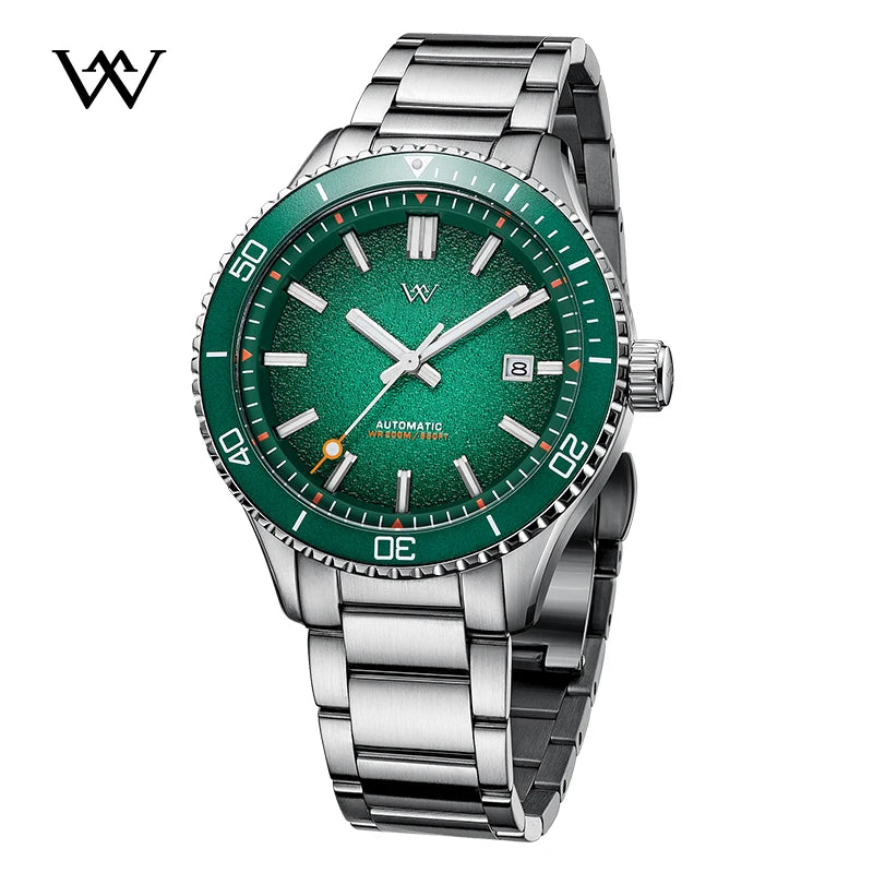 Welly Merck WM046 — Automatic Dive Watch, Miyota 8215, Sapphire Crystal, 200m Waterproof [Colour Options]