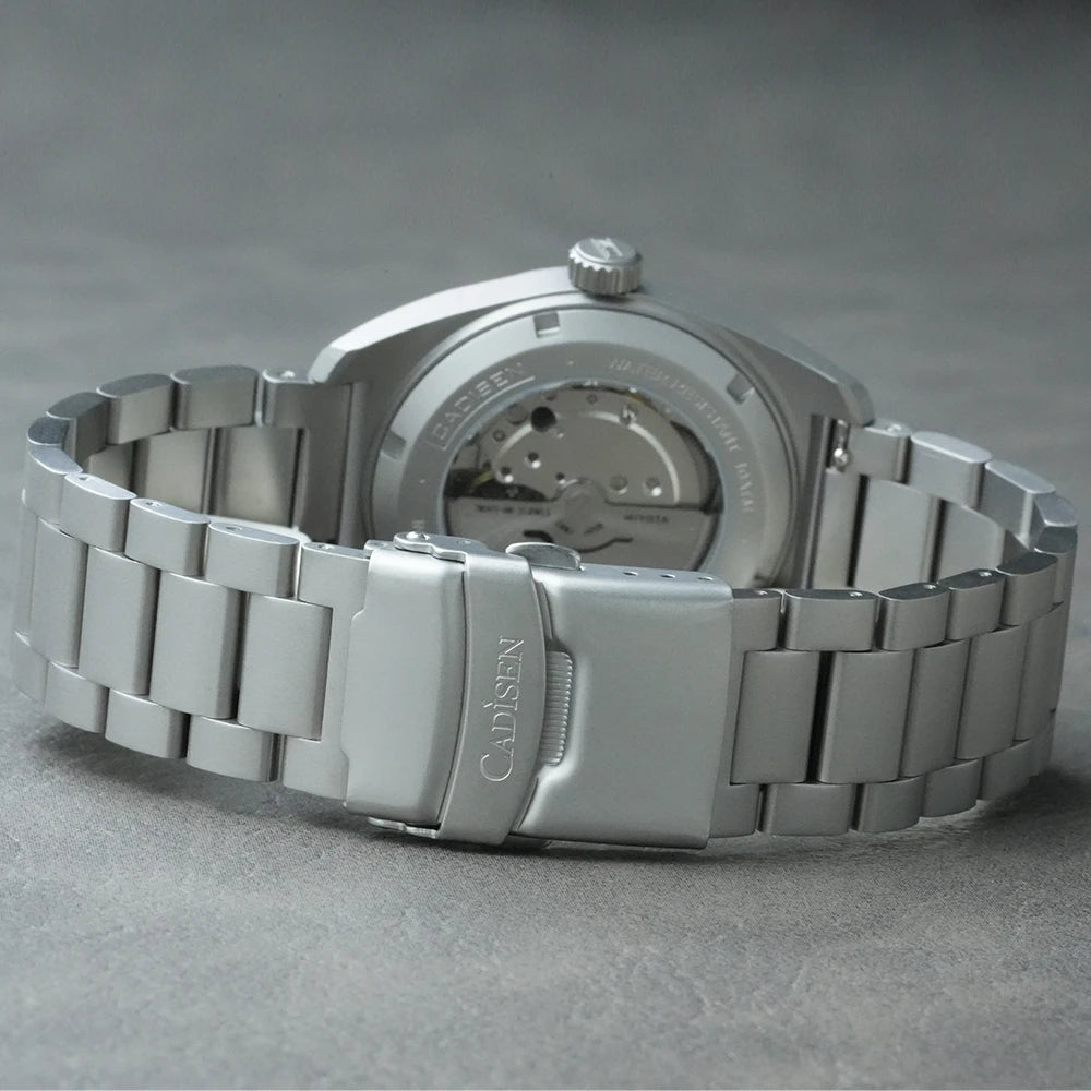 CADISEN TI-7 Autodyne — Genuine Titanium Automatic Watch, Titanium Bracelet Version, Sapphire Crystal, Miyota 8215