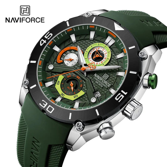 Mens NAVIFORCE Chronograph Watch — Bold Military Looks combined with everday style, Built to Perform