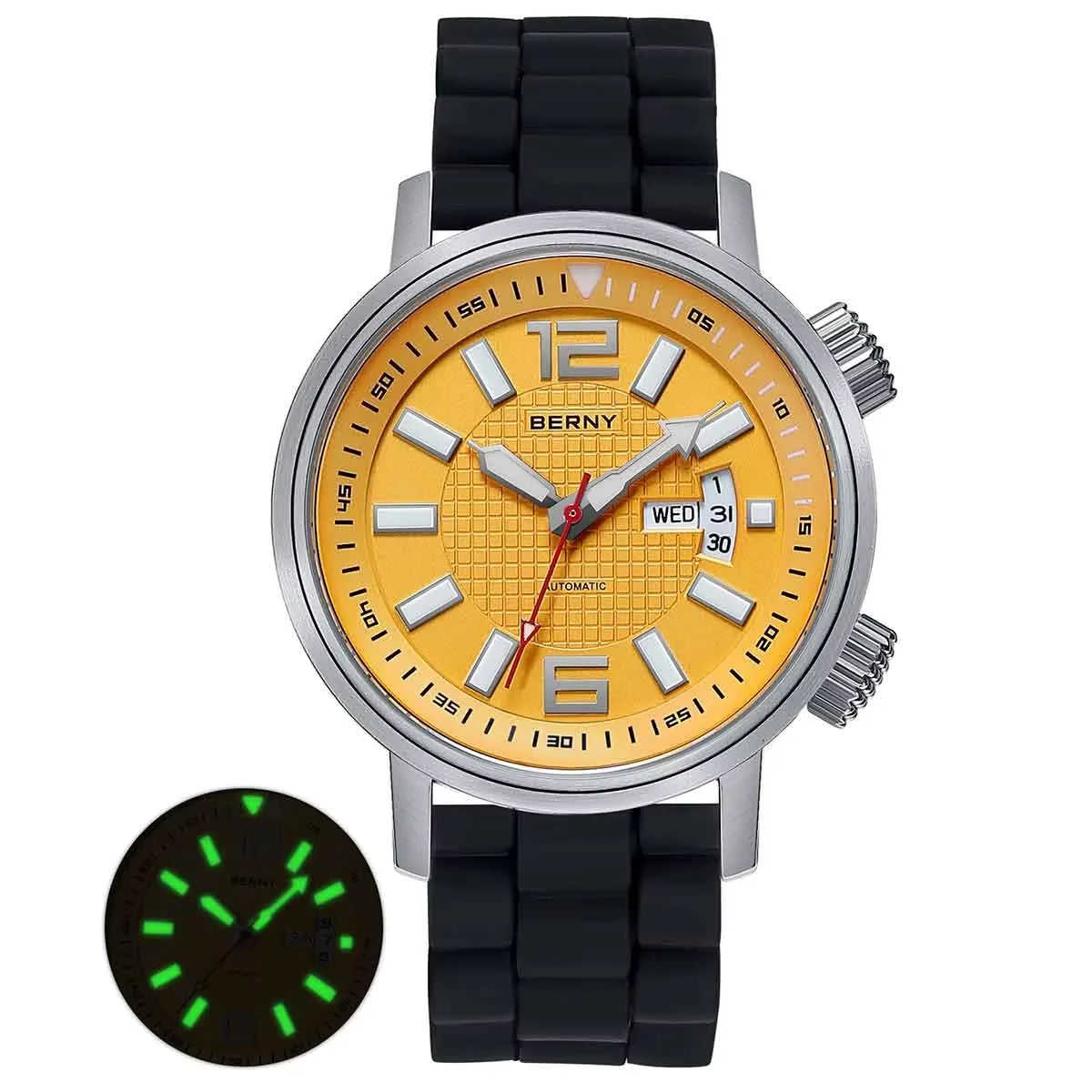 Serious Diver, Serious Value — BERNY 200m Automatic Watch [Colour & Strap Options]