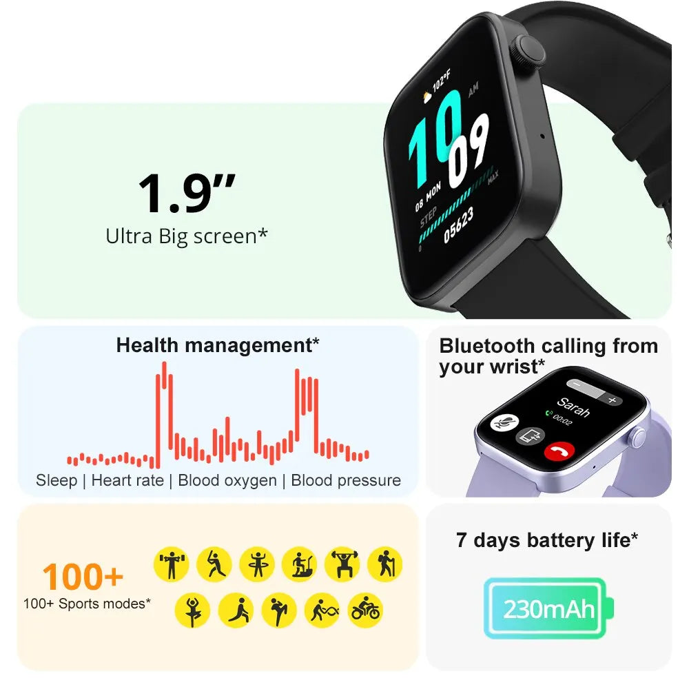 Beautiful Ladies COLMI Smartwatch — Voice Calling, Health Tracking, Built for Her [Colour Options]