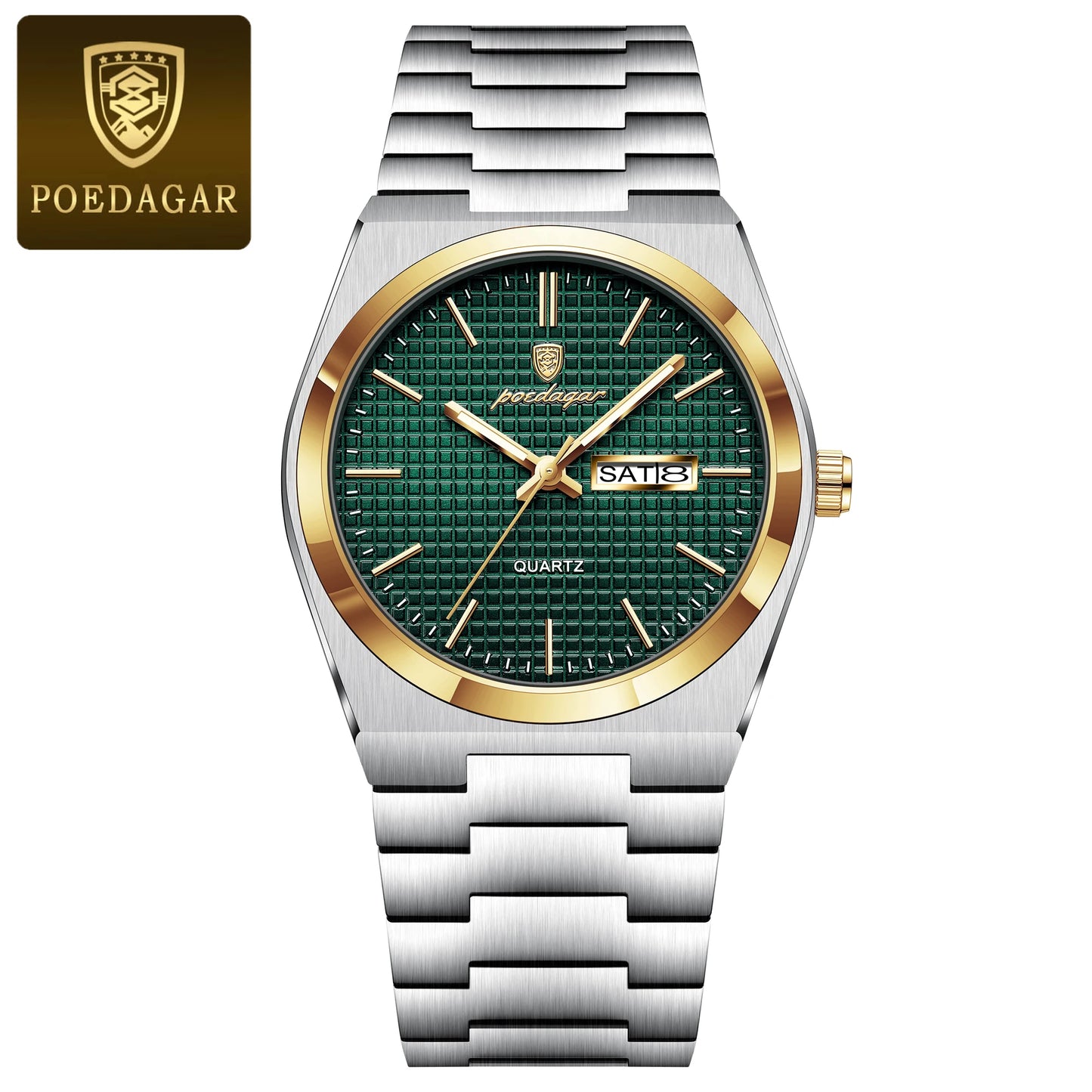 POEDAGAR Integrated Bracelet Watch — Cushion Case, Sport-Elegant Style [Multiple Colour & Dial Options]