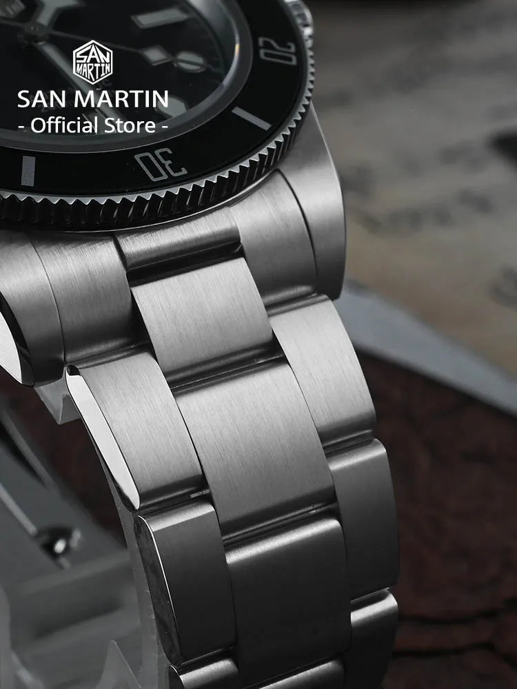 San Martin SN0008 — Premium BB58-Style Automatic Diver, Snowflake Hands, Genuine 200M Water Resistance