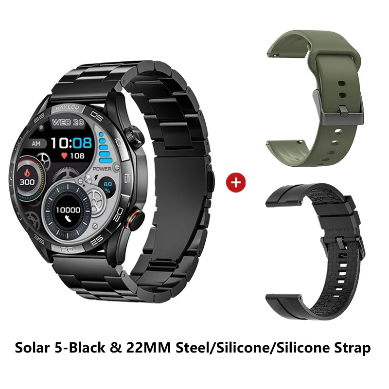 Men's AMOLED Smart Watch — Voice Calling, IP68 Waterproof, 15-Day Battery [Multiple Strap & Colour Options]