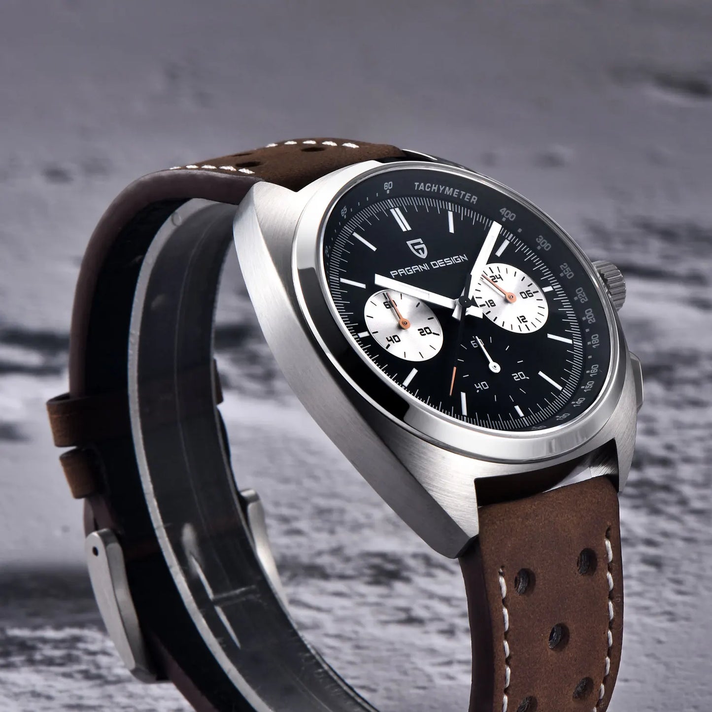 Pagani Design PD-1782 — Turtle Back Chronograph, Racing Style Strap, Sapphire, 100M Water Resistant [Colour Options]