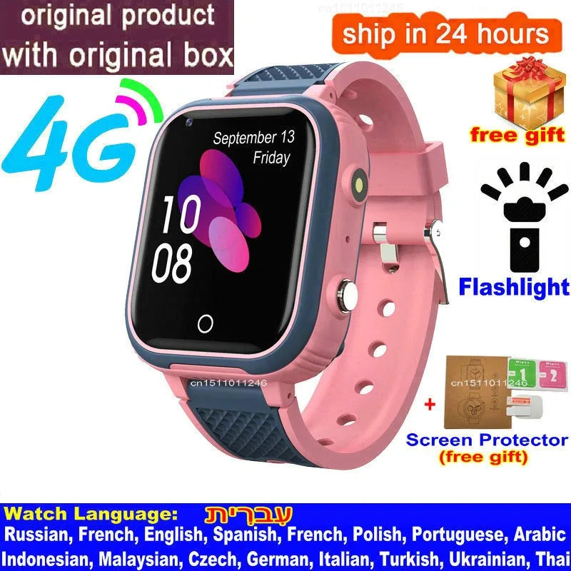 Peace of Mind on Their Wrist — 4G Kids Smart Watch, GPS Tracker, Video Calling & SOS