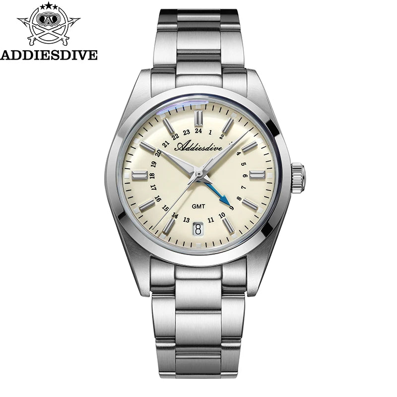 Real GMT, Real Depth, Smaller Fit — ADDIESDIVE AD2065 36mm GMT Quartz  Diver [Colour Options]