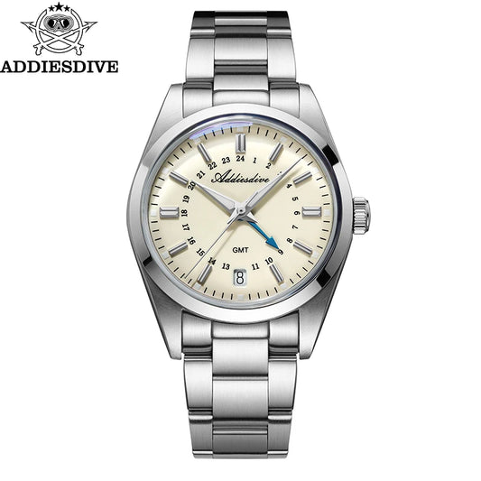 Real GMT, Real Depth, Smaller Fit — ADDIESDIVE AD2065 36mm GMT Quartz  Diver [Colour Options]