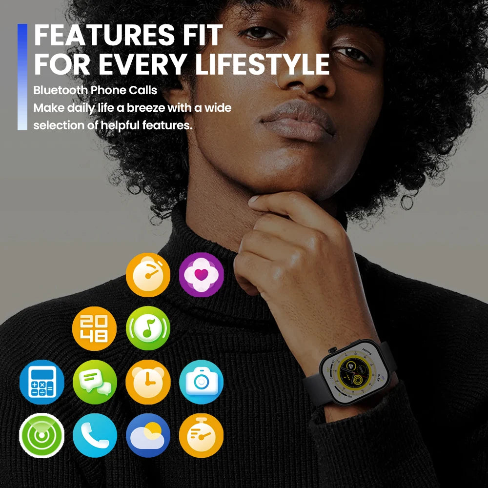 Effortless Everyday Companion — Zeblaze Btalk Plus Men's Voice Calling Smartwatch [Colour Options]