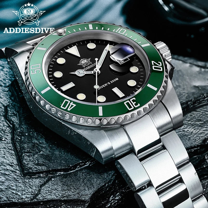 The Real Deal — ADDIESDIVE Quartz Diver, Genuine 200m Waterproof, Japanese Movement