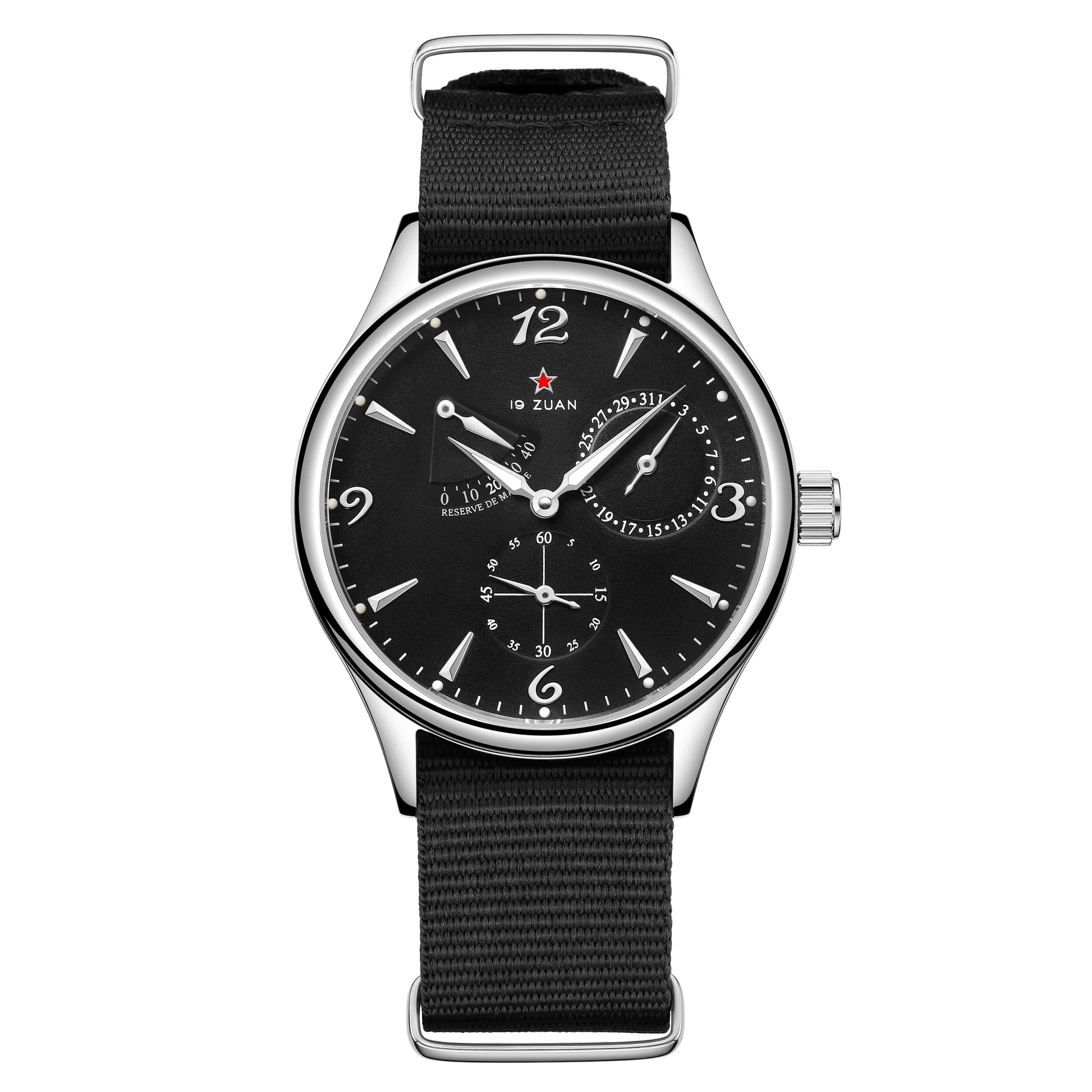 New 1963 40Mm Mens Pilot Automatic Mechanical Watch Seagull ST17 Sapphire Crystal Waterproof Retro Style